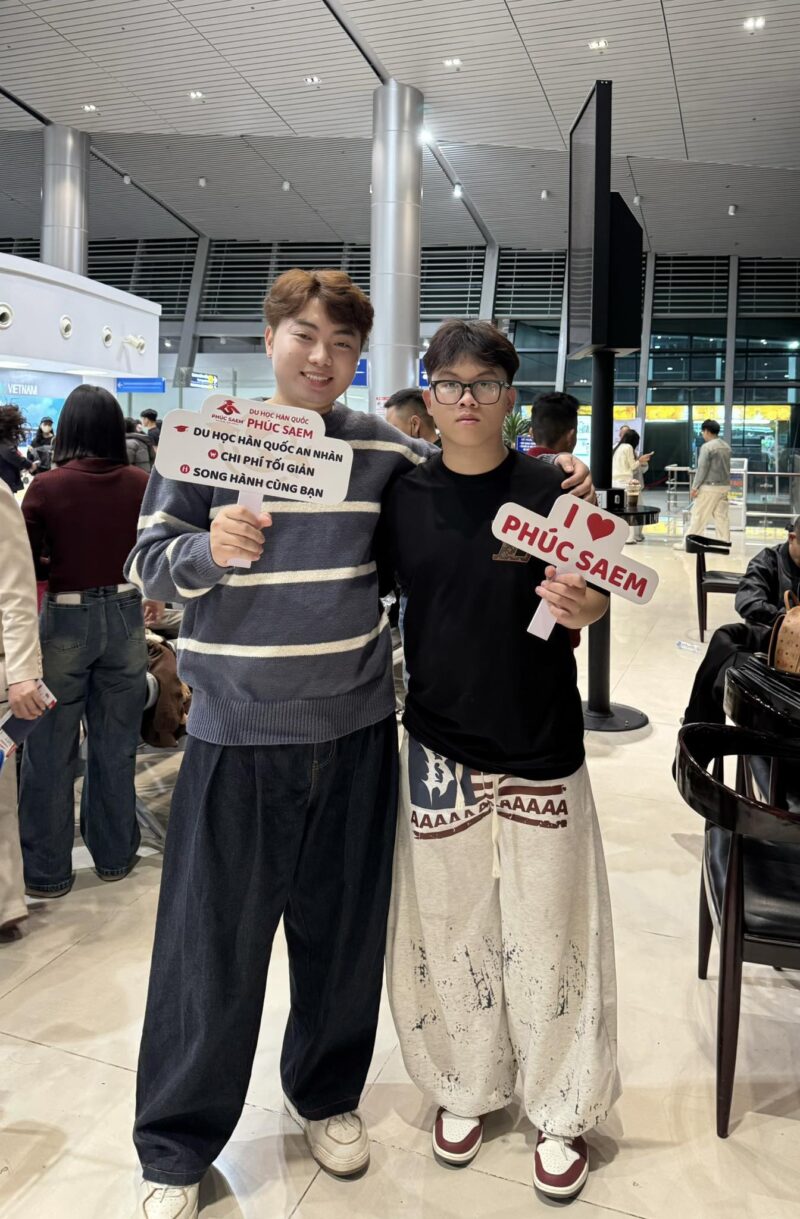 Bạn Phạm Văn Hữu đã chạm chân tới ước mơ du học Hàn Quốc hệ tiếng trường Địa học Gachon 